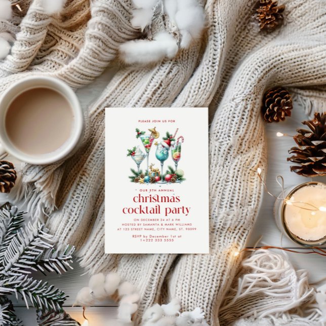 Christmas Theme Christmas Cocktail Party Thank You (Creator Uploaded)