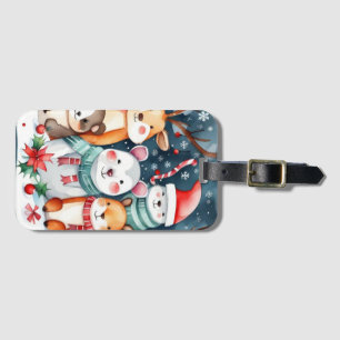 Christmas theme Christmas cute animals Luggage Tag