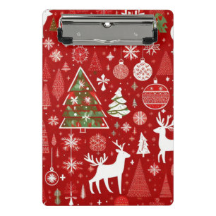 Christmas theme Christmas trees snowflake Mini Clipboard