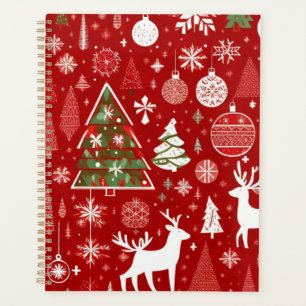 Christmas theme Christmas trees snowflake Planner