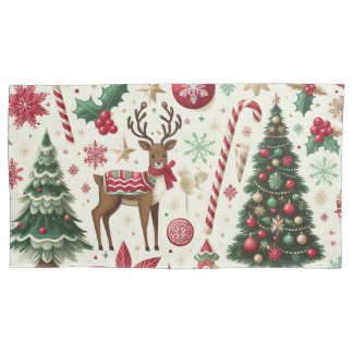 Christmas theme king size pillowcase