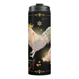 Christmas Theme Luxury Print Boganhues Card Thermal Tumbler
