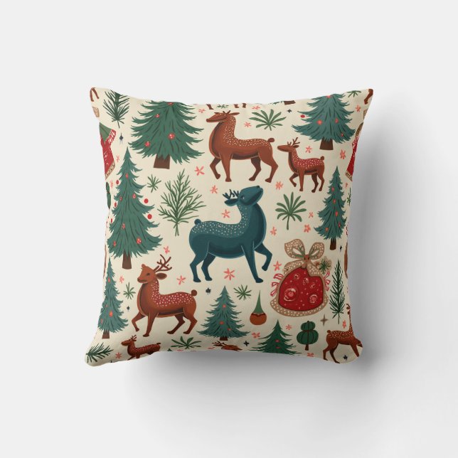 christmas theme pattern cushion cover (Back)