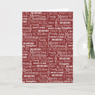 Christmas Theme - Red Holiday Card
