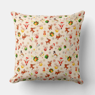 Christmas Theme throw Pillow