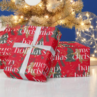 Christmas Theme Trees & Tigers White Typography