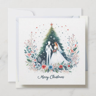 Christmas Theme Wedding card A Winter Wonderland