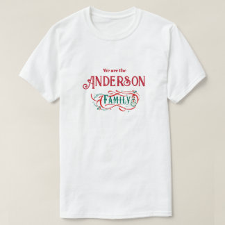 Christmas themed family group personalised T-Shirt