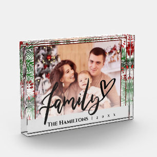 Christmas Themed Family Photo Block