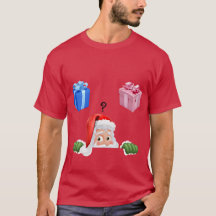 Christmas Themed Gender Reveal Tshirt for Men