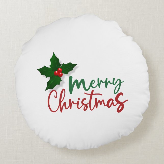 Christmas Themed Pillow (Back)