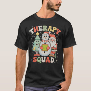 Christmas Therapy Squad SLP OT PT Crew Santa Xmas T-Shirt