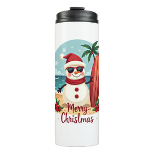 christmas thermal tumbler