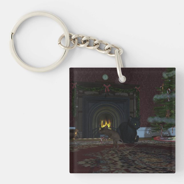 Christmas Thief Key Ring (Front)