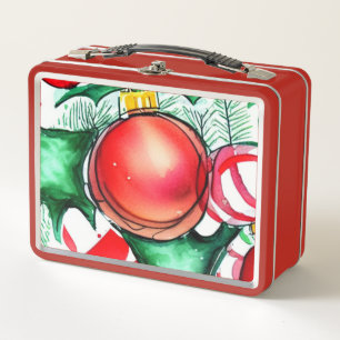 Christmas Things Metal Lunch Box