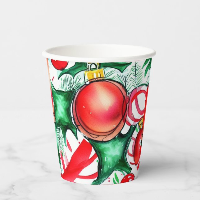 Christmas Things Paper Cups (Front)