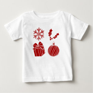 Christmas Things - Snowflake, Holly, Present, and Baby T-Shirt