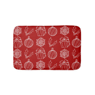 Christmas Things - Snowflake, Holly, Present, and Bath Mat