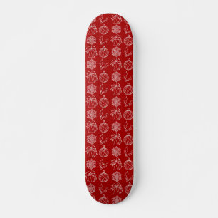 Christmas Things - Snowflake, Holly, Present, and Skateboard