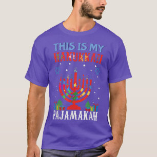 Christmas This My Pajamakah Menorah 2021 Hanukkah T-Shirt