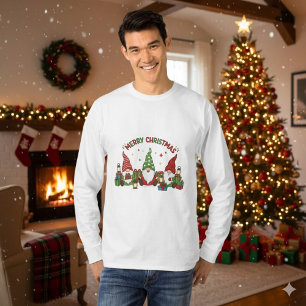 Christmas Three Gnomes Presents T-Shirt