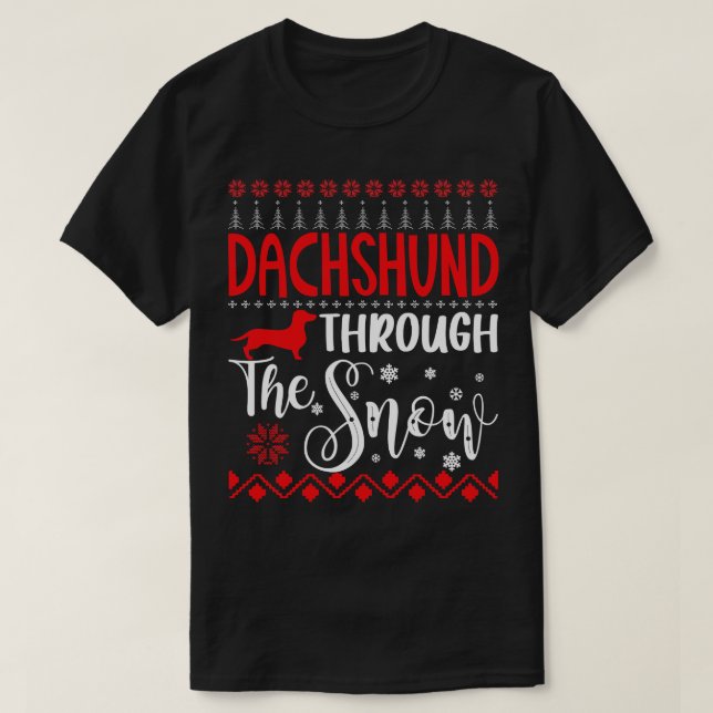 Christmas through the snow T-Shirt (Design Front)