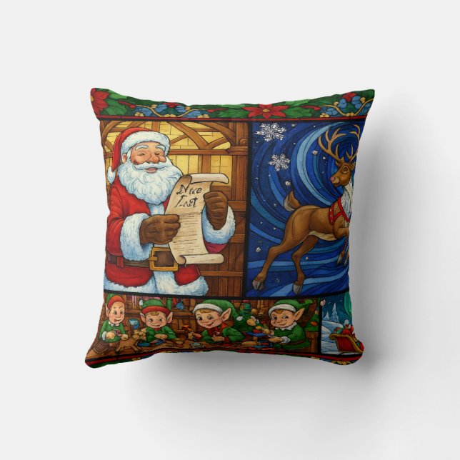 Christmas Throw Pillow (Back)