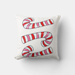 Christmas Throw Pillow, Candy Cane Throw Pillow