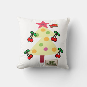 Christmas Throw Pillow, Jolly Holiday Cushion