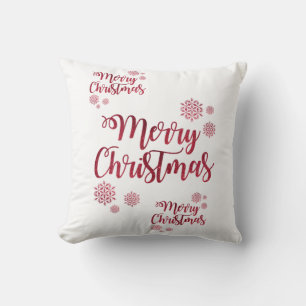 Christmas Throw Pillow, Merry Christmas Cushion