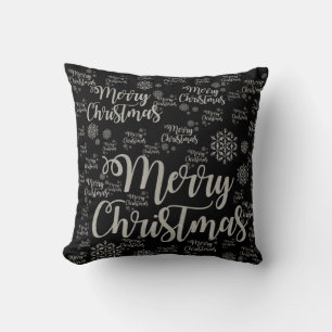 Christmas Throw Pillow, Merry Christmas Cushion