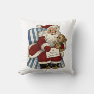 Christmas Throw Pillow Santa