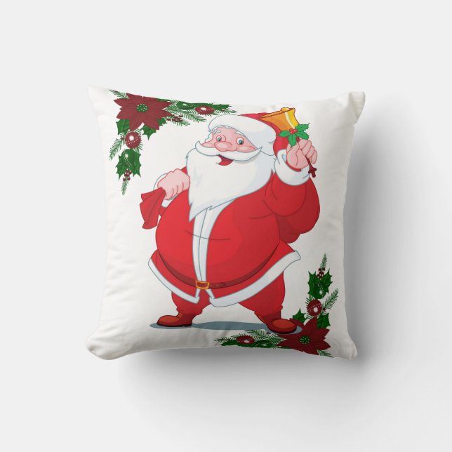 Christmas Throw Pillow Santa (Front)