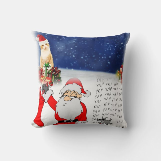 Christmas Throw Pillow Santa (Front)