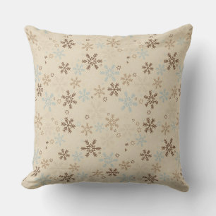 Christmas Throw Pillow-Snowflakes Cushion