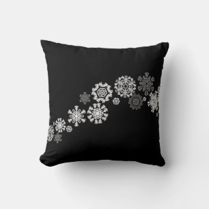Christmas Throw Pillow-Snowflakes Cushion