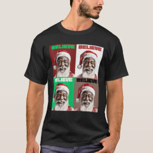 Christmas Throwback Black Claus Blanta Santa  T-Shirt