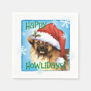 Christmas Tibetan Spaniel Napkins