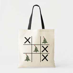 Christmas Tic Tac Toe Tote Bag