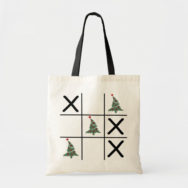 Christmas Tic Tac Toe Tote Bag (Front)