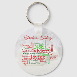Christmas Tidings Around The World Key Ring