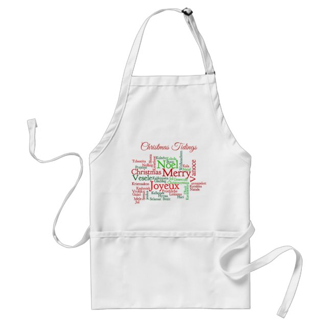 Christmas Tidings Around The World Standard Apron (Front)