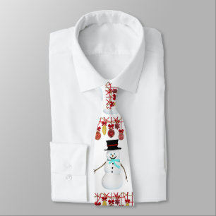 Christmas Tie, Snowman Tie