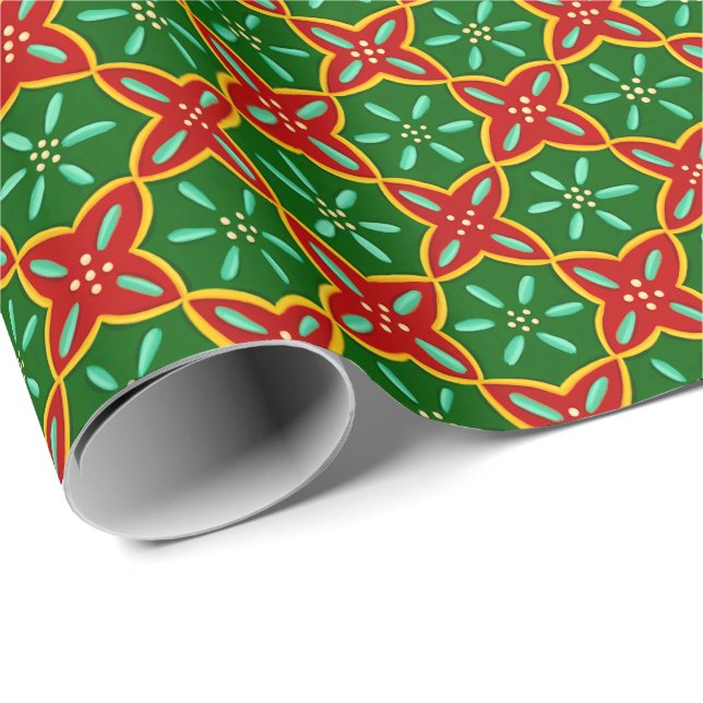 Christmas Tile Wrapping Paper (Roll Corner)