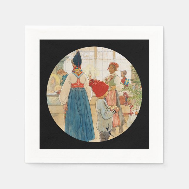 Christmas Time Again Julaftonen Napkin (Front)