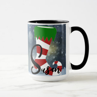 Christmas Time Alphabet Customisable Mug