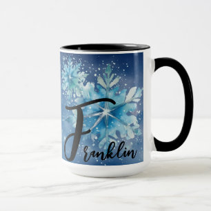 Christmas Time Alphabet Customisable Mug