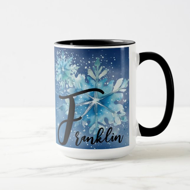 Christmas Time Alphabet Customisable Mug (Right)