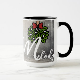 Christmas Time Alphabet Customisable Mug