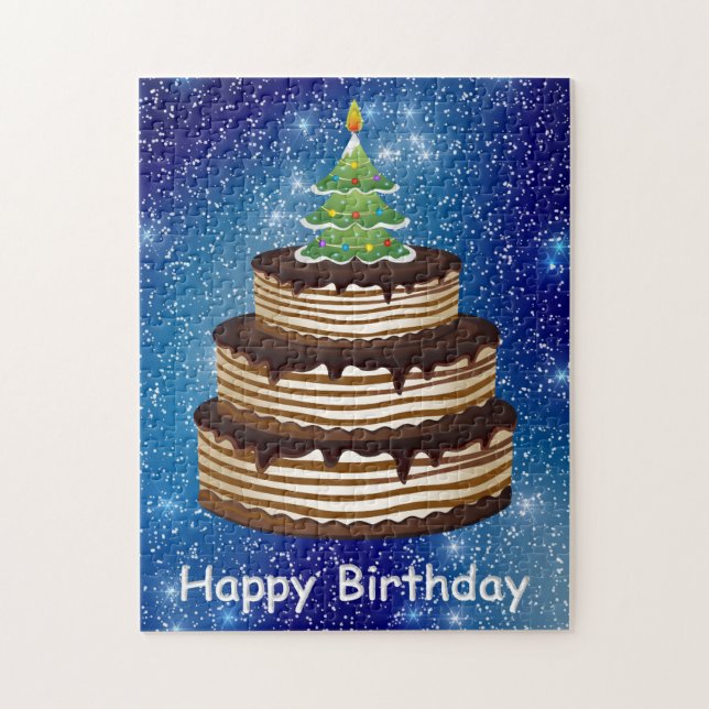 Christmas Time Birthday Puzzle (Vertical)